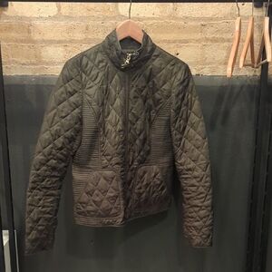 Banana Republic Quilted Olive Green Jacket
